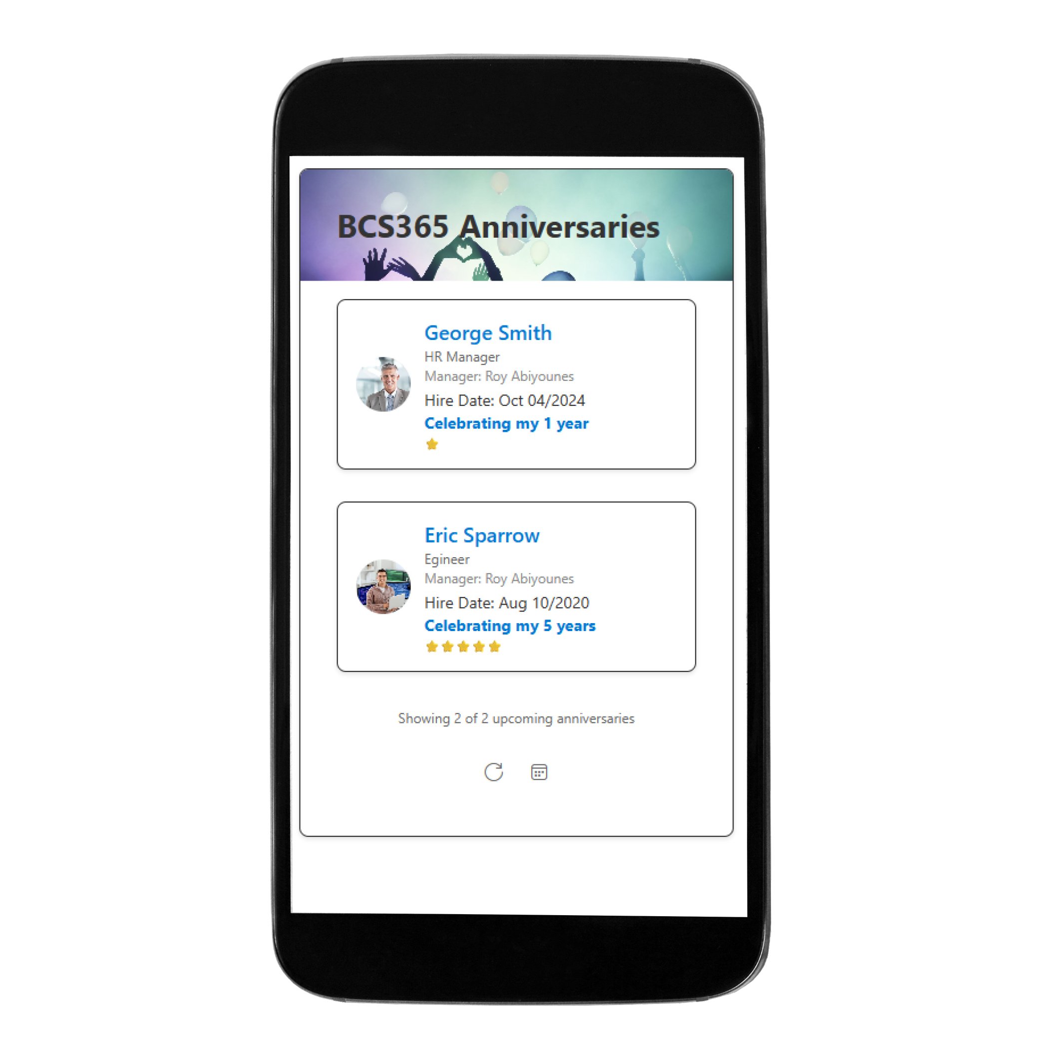 BCS365 Anniversaries BCS365 Anniversaries